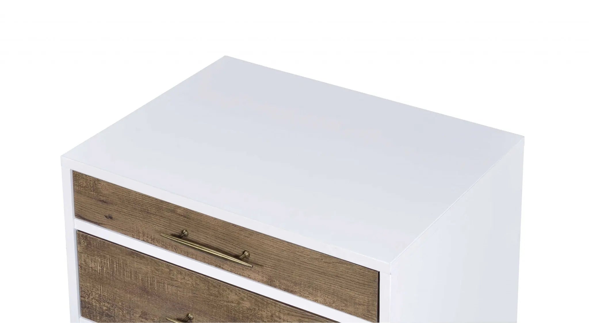 21" Brown Three Drawers Nightstand Homeroots Bed & Bath