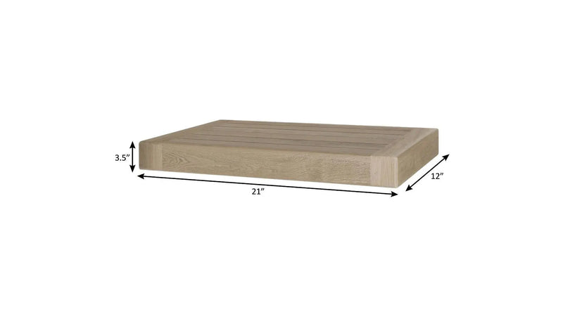 21" Brown Wood Wall Mounted Bathroom Shelves Homeroots Organization