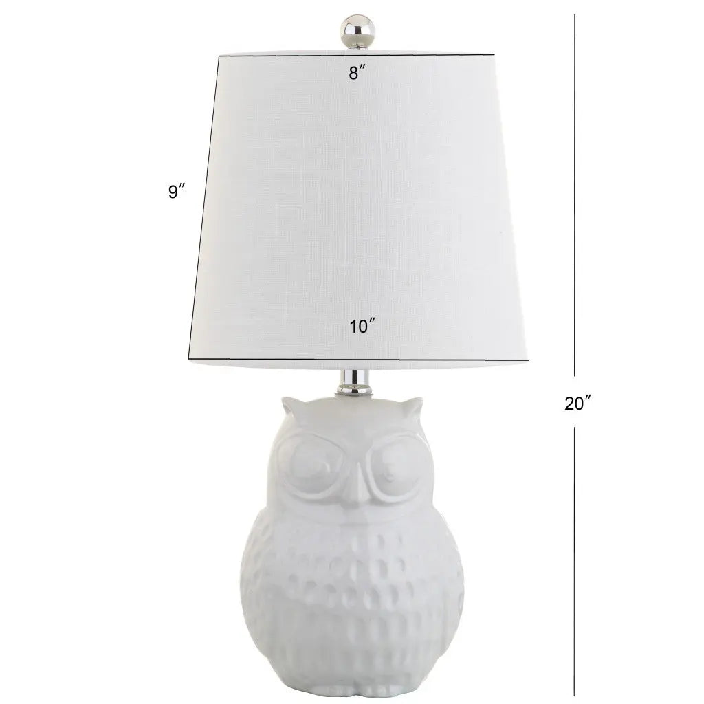 21" Clear Novelty Desk Lamp With Drum Shade Homeroots Lighting