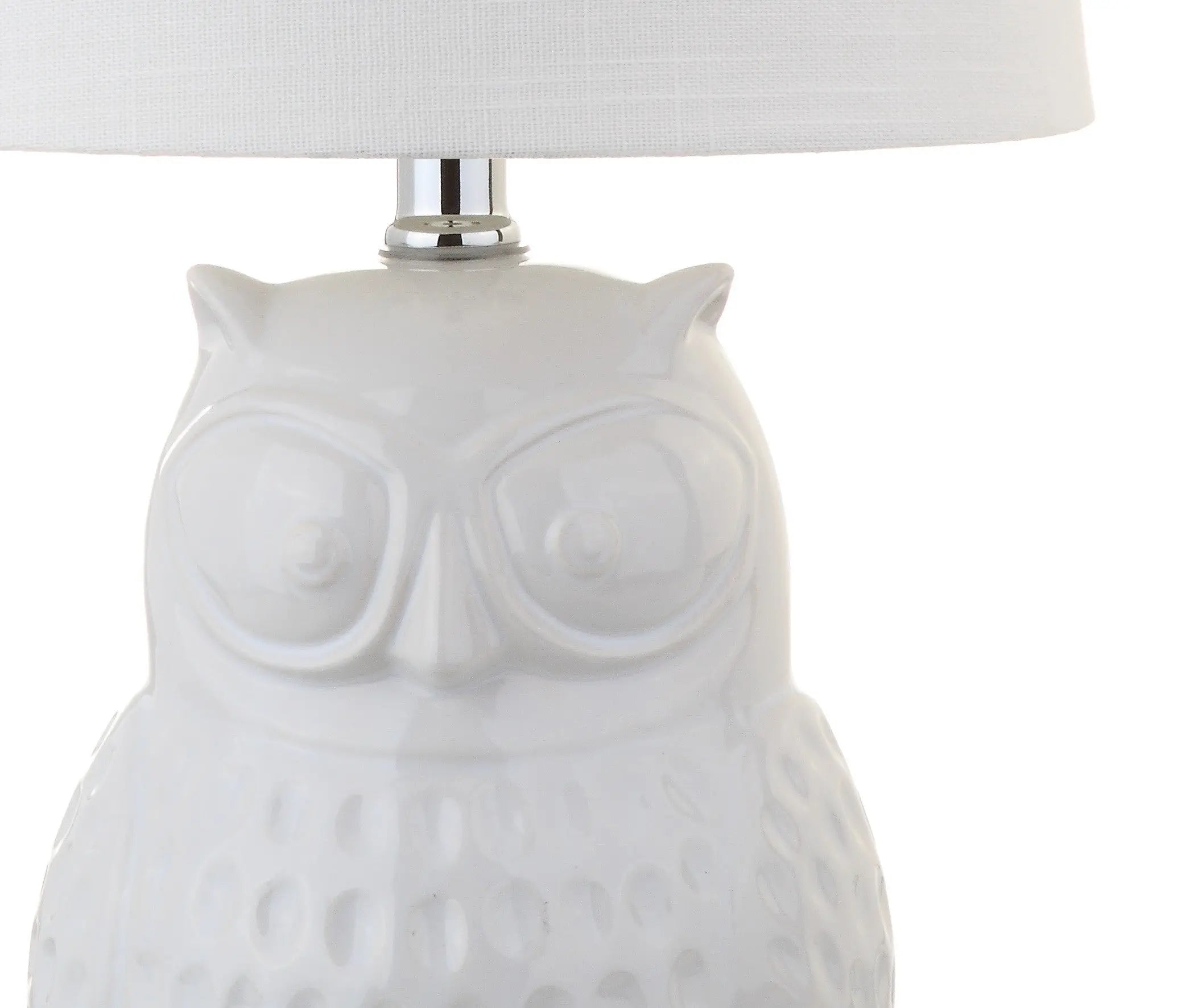 21" Clear Novelty Desk Lamp With Drum Shade Homeroots Lighting