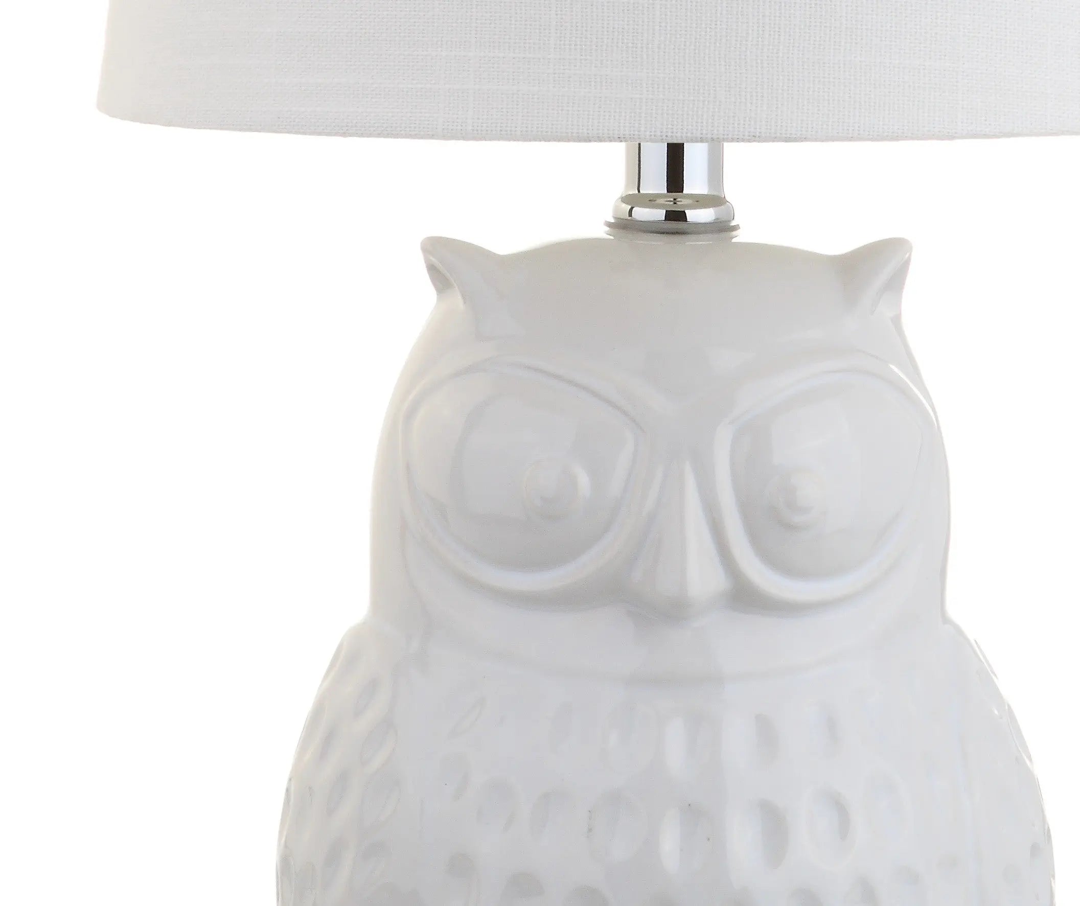 21" Clear Novelty Desk Lamp With Drum Shade Homeroots Lighting