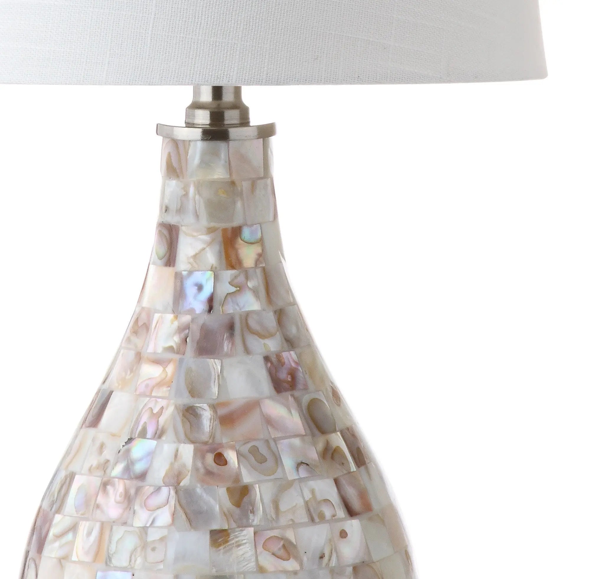 21" Clear Novelty Desk Lamp With Drum Shade Homeroots Lighting