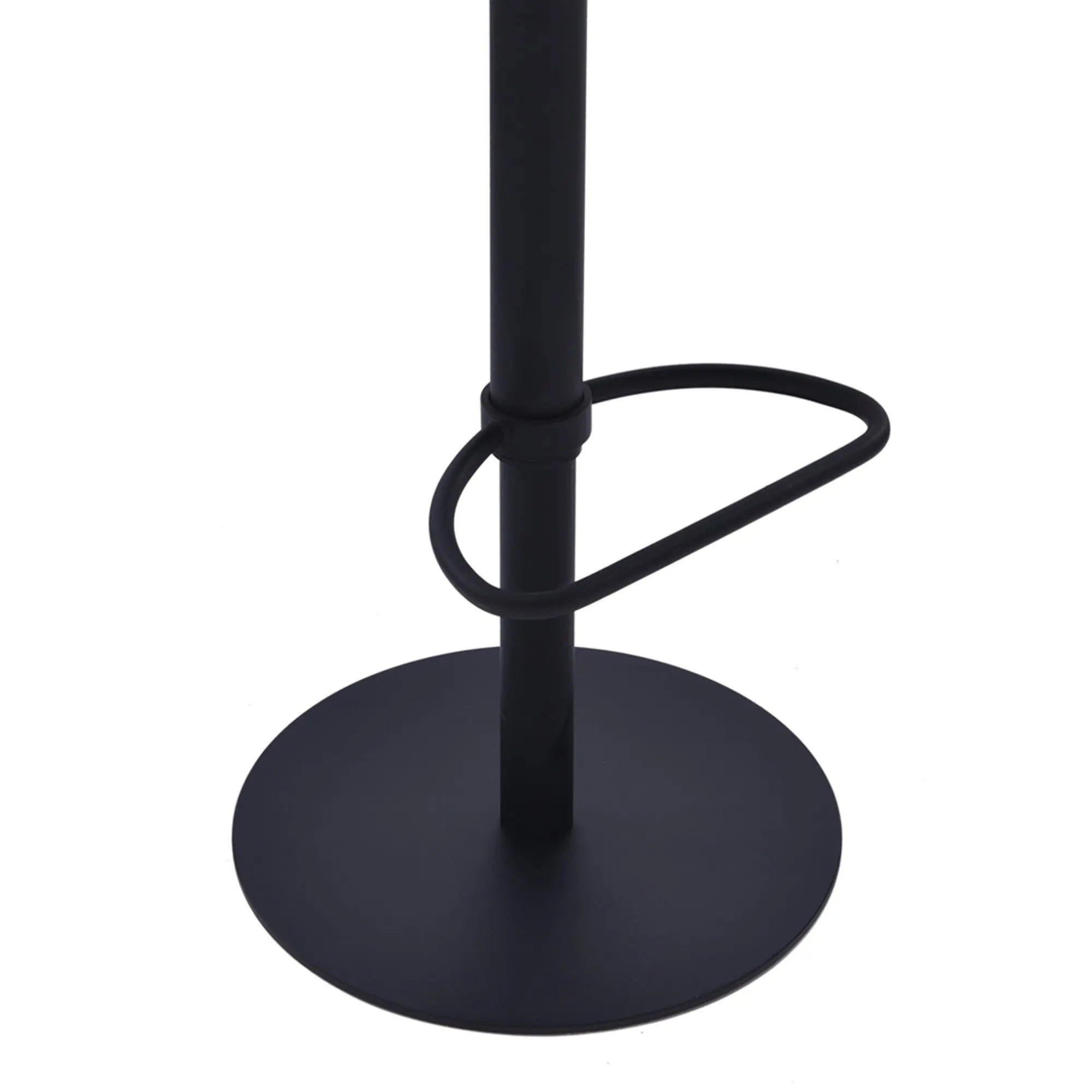 21" Coffee And Black Faux Leather And Iron Swivel Low Back Adjustable Height Bar Chair Homeroots Living Room