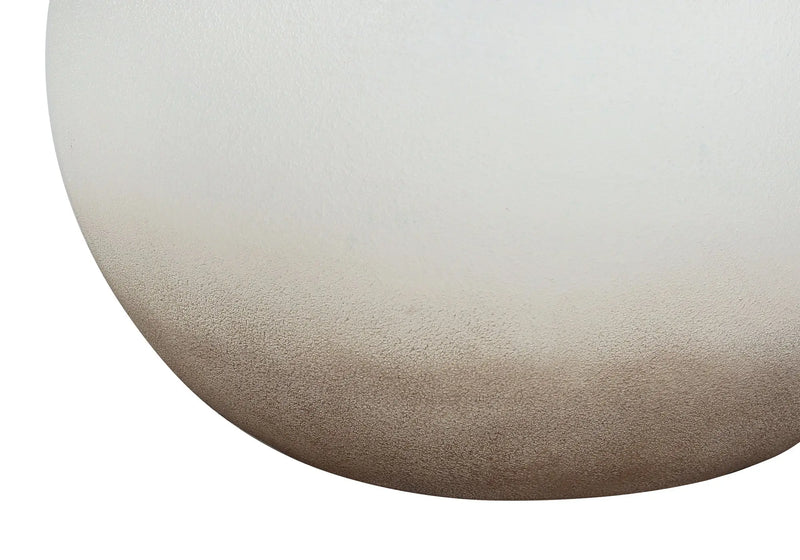 21" Cream Ceramic Round Table Lamp With Cream Drum Shade Homeroots Lighting