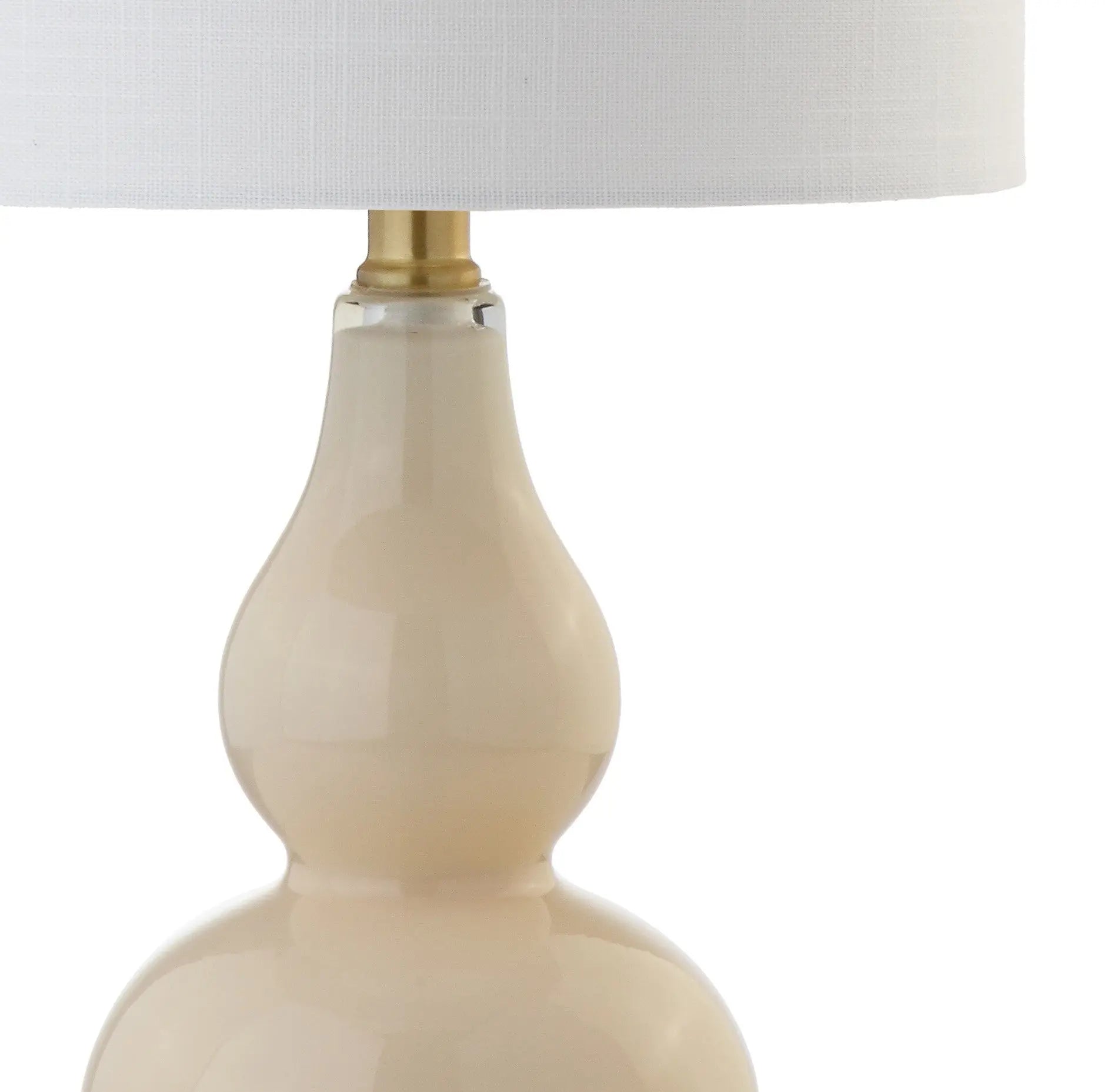 21" Gold Gourd Desk Lamp With Drum Shade Homeroots Lighting