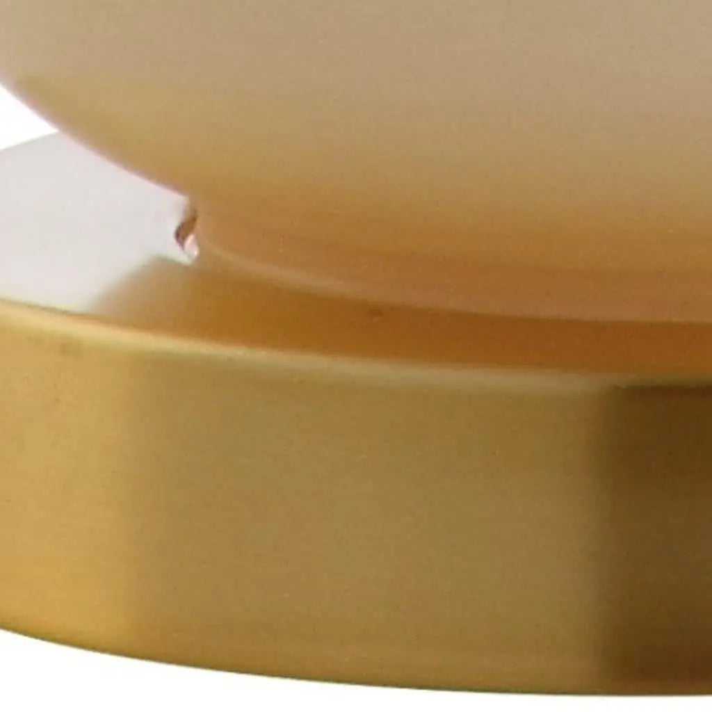 21" Gold Gourd Desk Lamp With Drum Shade Homeroots Lighting