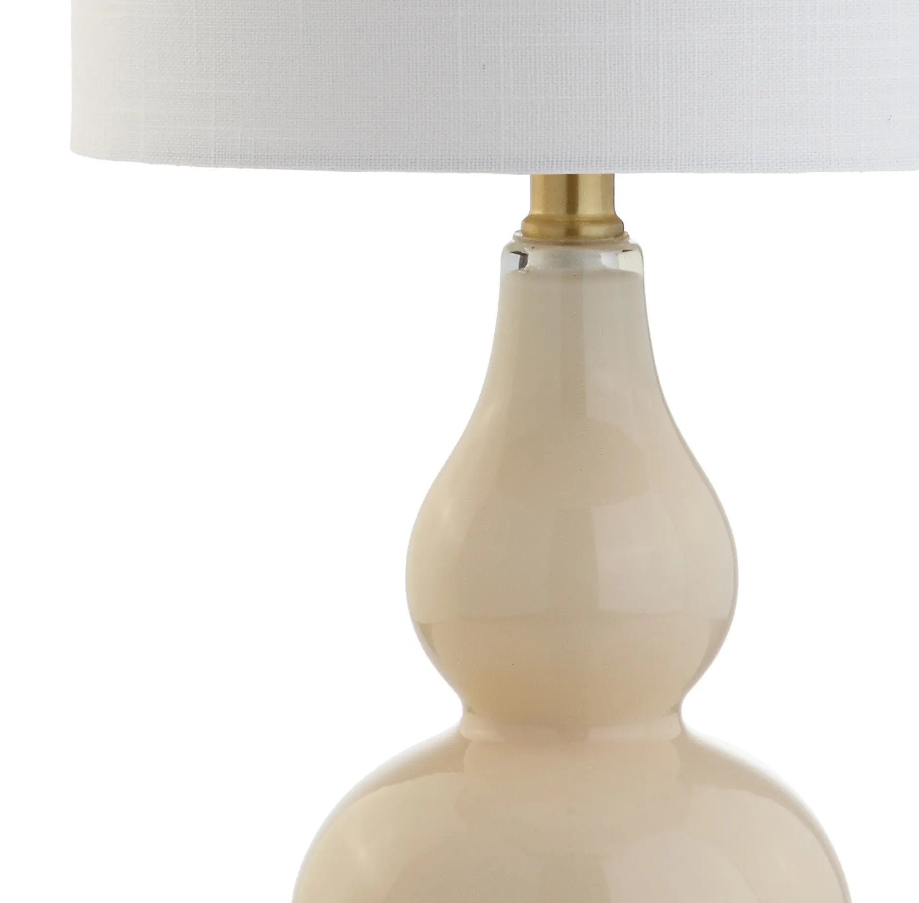 21" Gold Gourd Desk Lamp With Drum Shade Homeroots Lighting