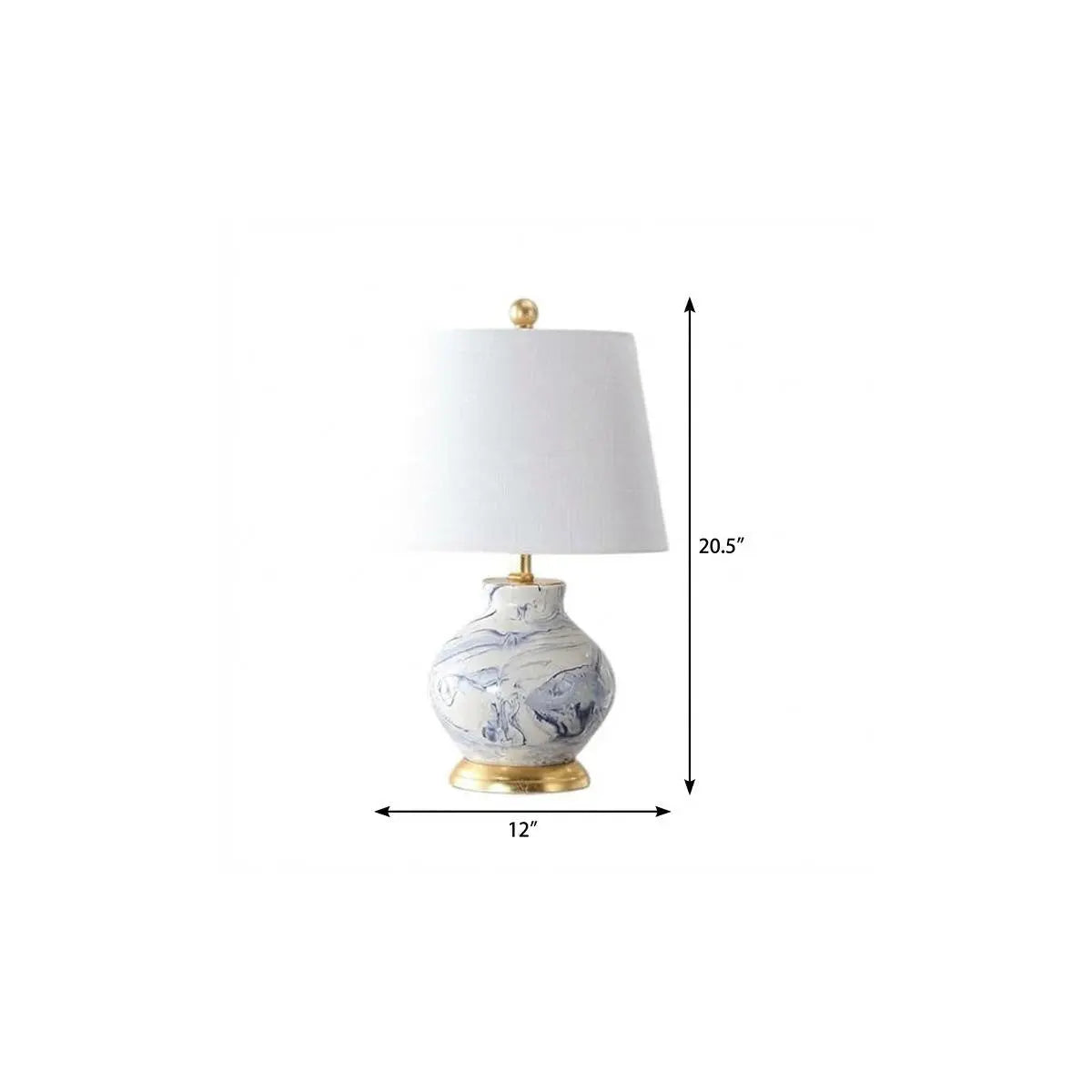 21" Gold Novelty Table Lamp With Empire Shade Homeroots Lighting