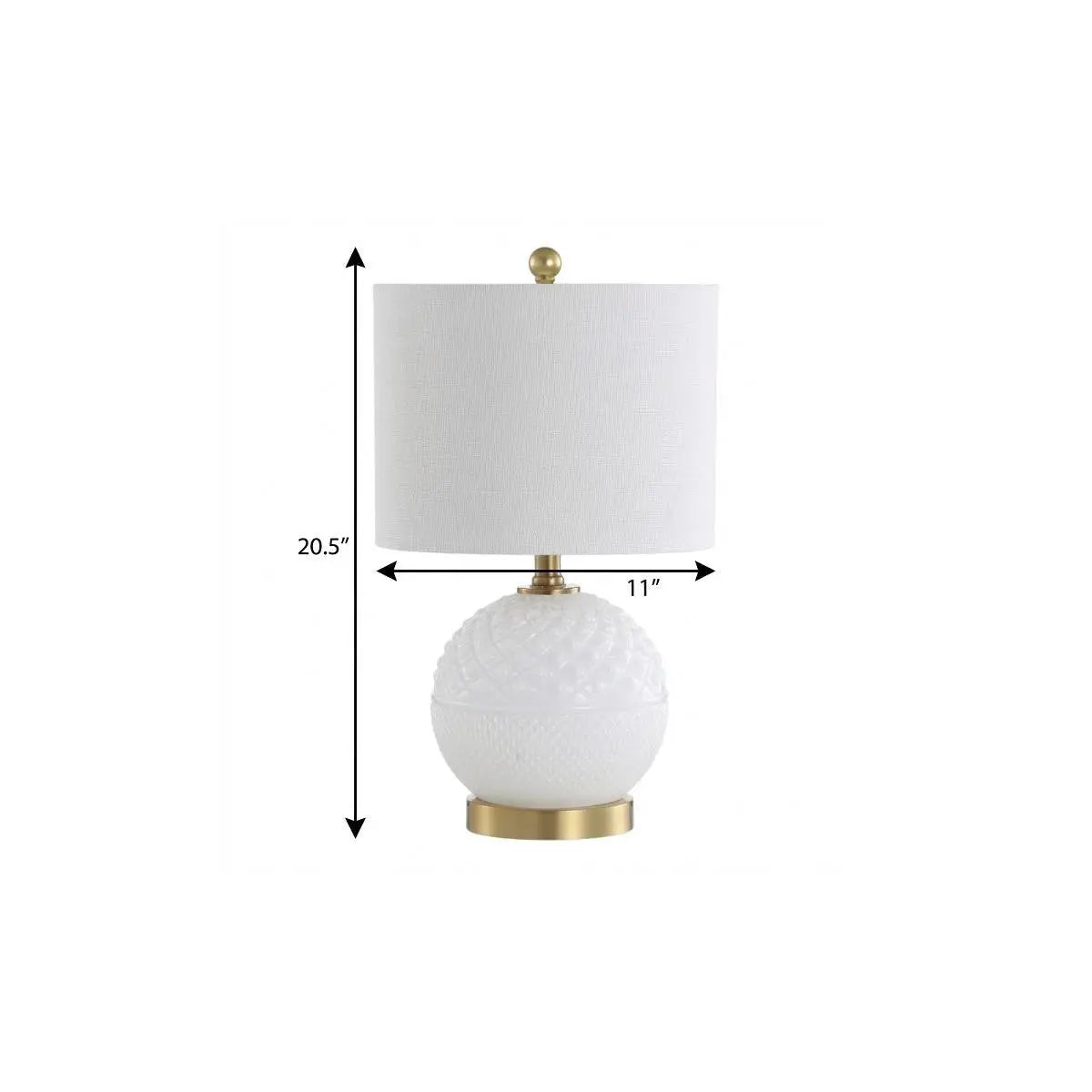 21" Gold Novelty Table Lamp With Globe Shade Homeroots Lighting