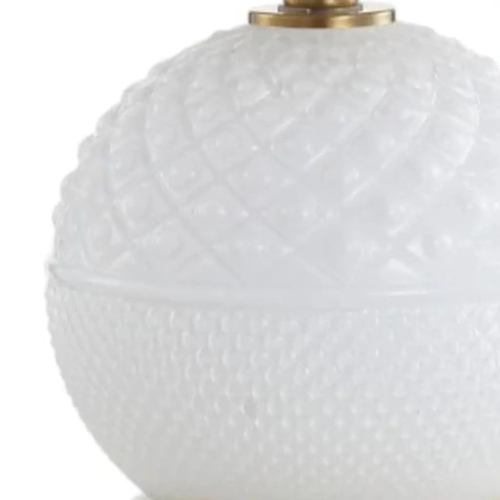 21" Gold Novelty Table Lamp With Globe Shade Homeroots Lighting