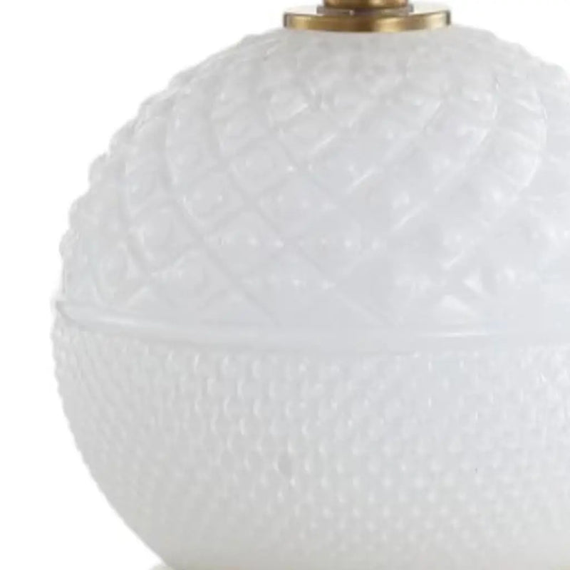 21" Gold Novelty Table Lamp With Globe Shade Homeroots Lighting