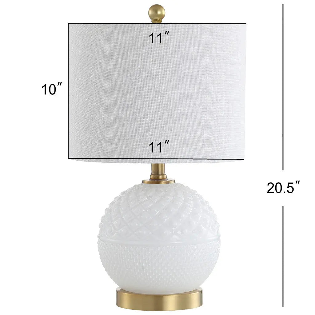 21" Gold Novelty Table Lamp With Globe Shade Homeroots Lighting