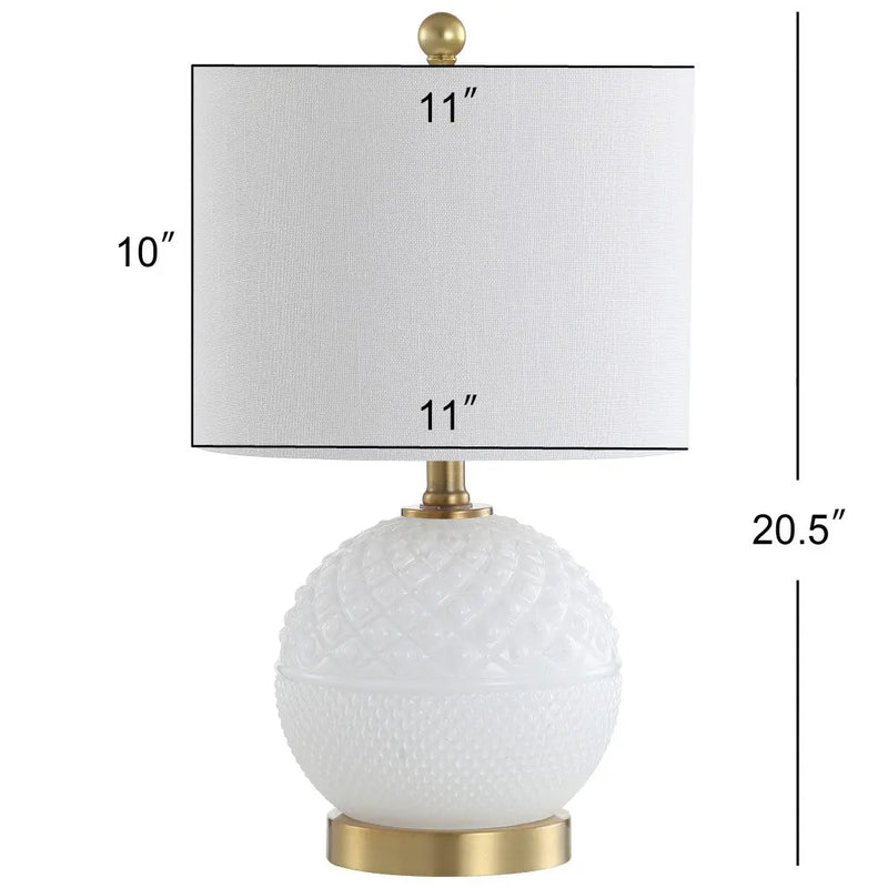 21" Gold Novelty Table Lamp With Globe Shade Homeroots Lighting