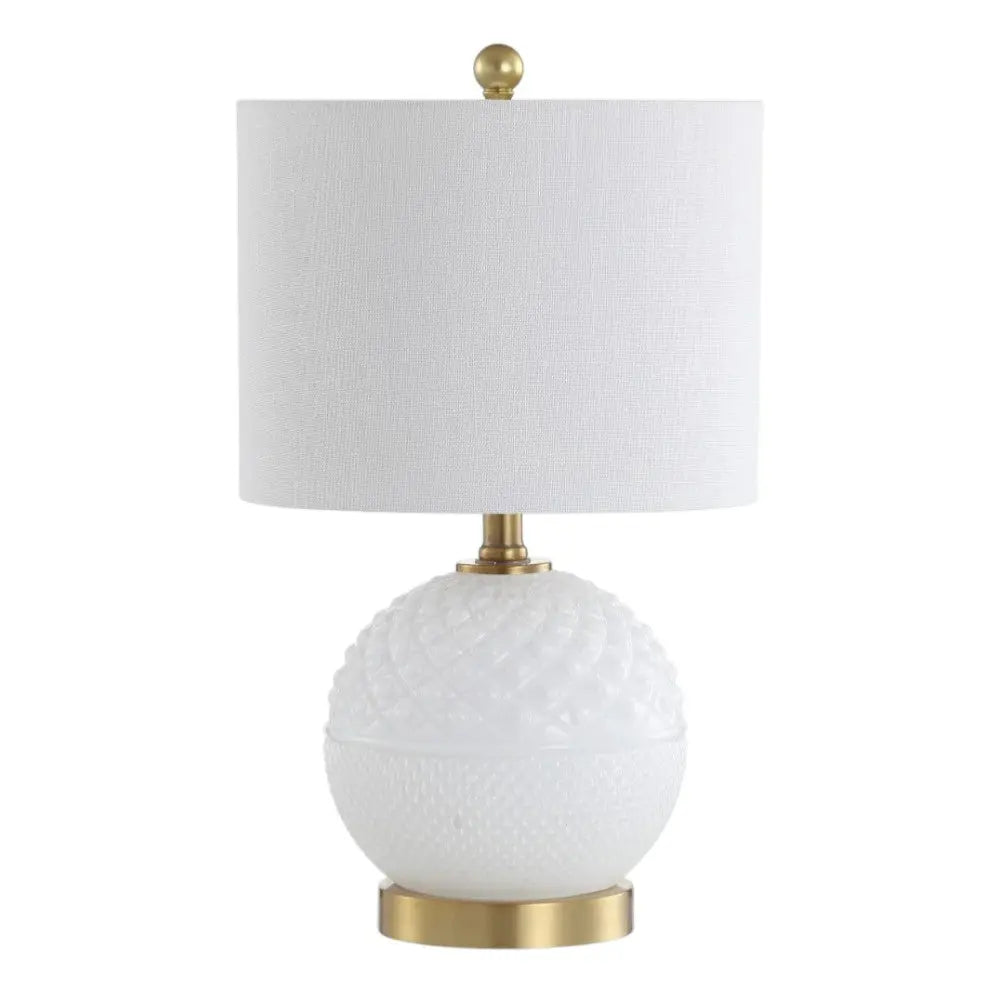 21" Gold Novelty Table Lamp With Globe Shade Homeroots Lighting