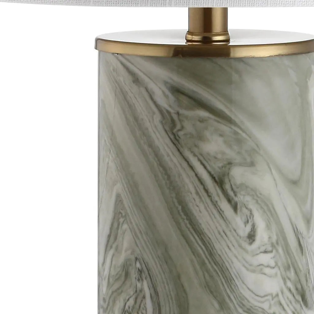 21" Gold Novelty Table Lamp With Globe Shade Homeroots Lighting