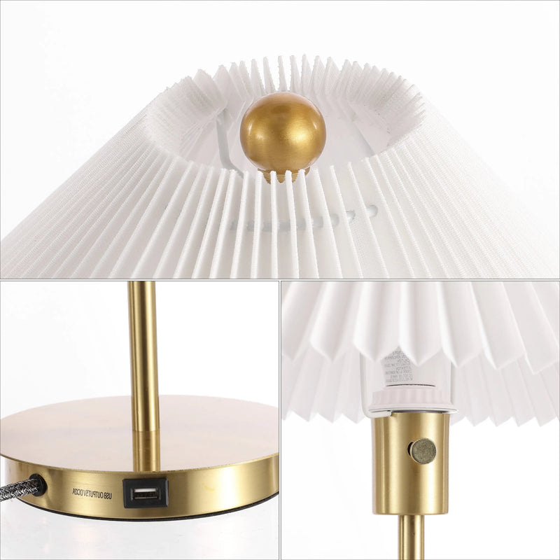 21" Gold Table Lamp With Empire Shade Homeroots Lighting