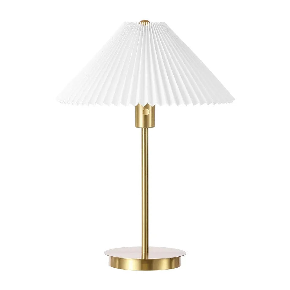 21" Gold Table Lamp With Empire Shade Homeroots Lighting