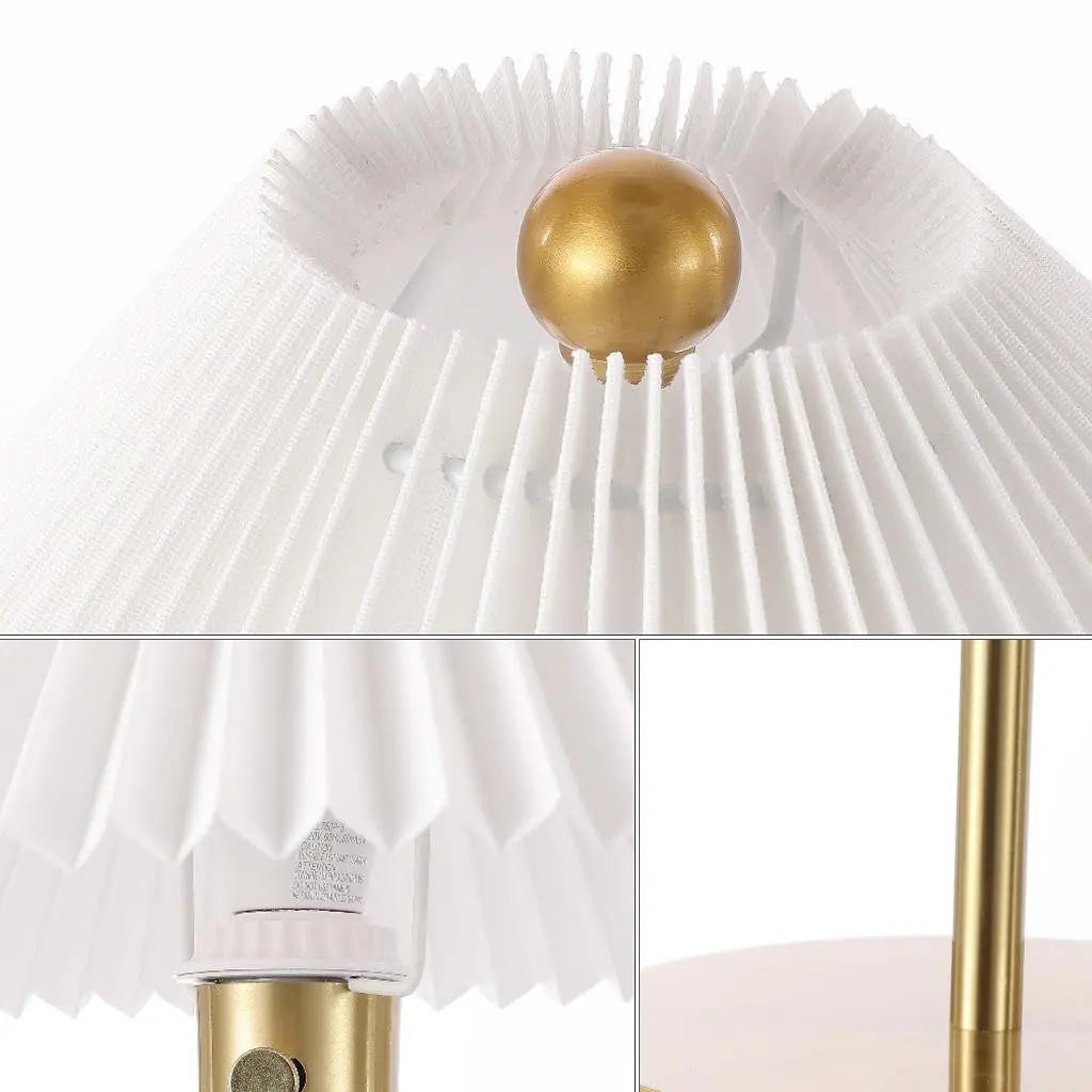 21" Gold Table Lamp With Empire Shade Homeroots Lighting
