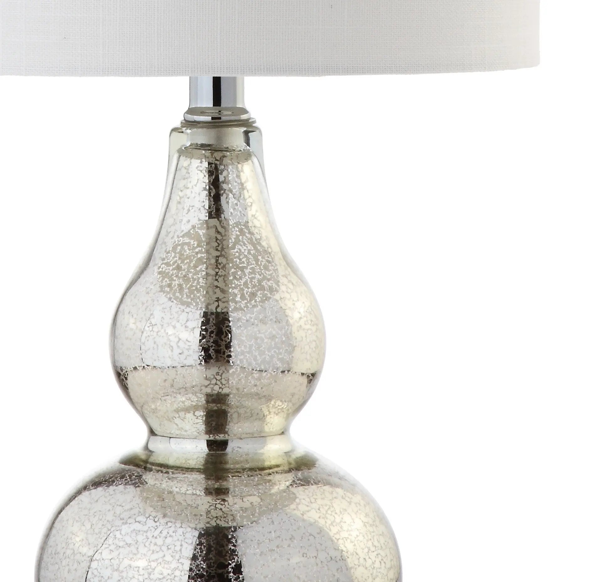 21" Silver Gourd Desk Lamp With Drum Shade Homeroots Lighting