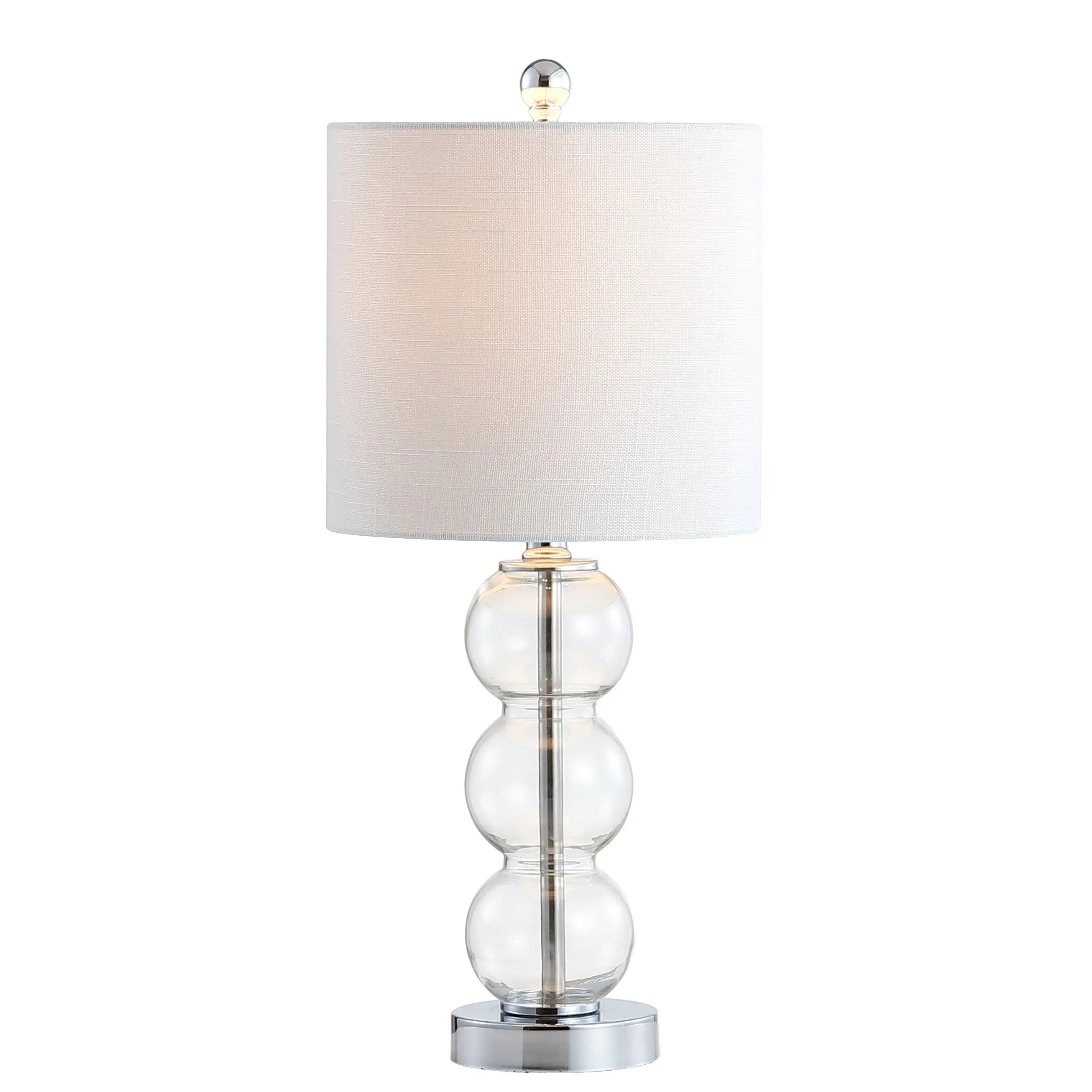 21" Silver Novelty Table Lamp With Globe Shade Homeroots Lighting
