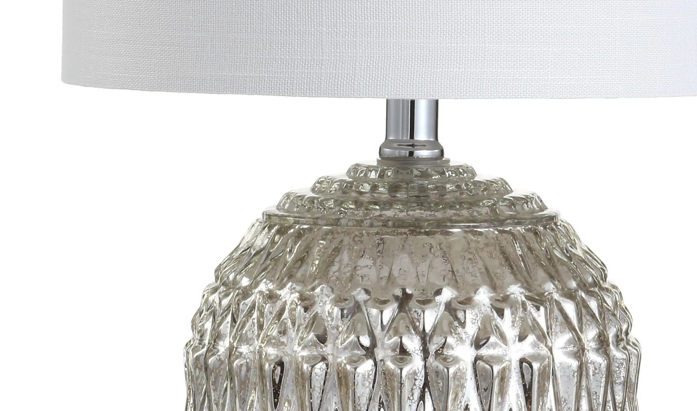 21" Silver Novelty Table Lamp With Globe Shade Homeroots Lighting