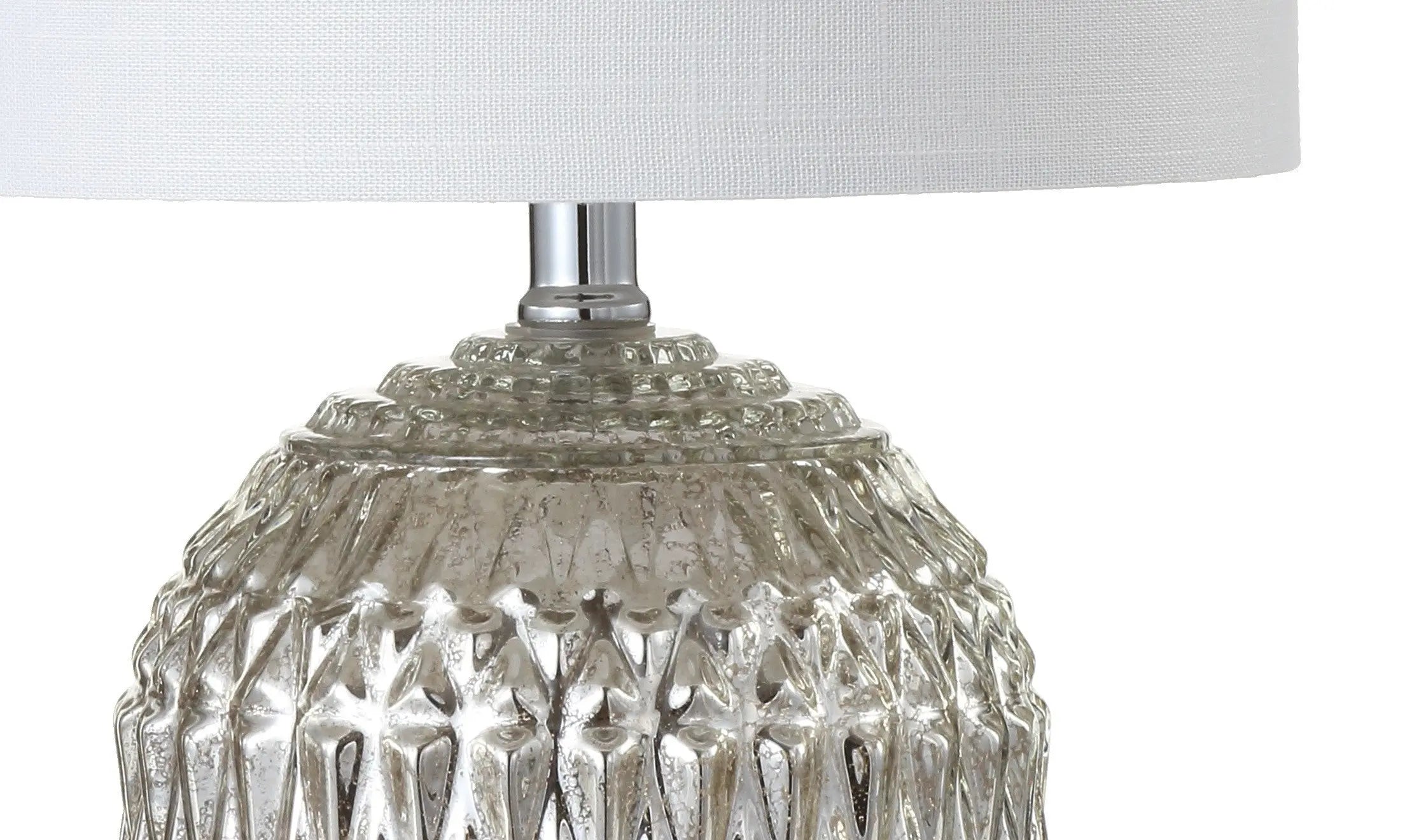 21" Silver Novelty Table Lamp With Globe Shade Homeroots Lighting