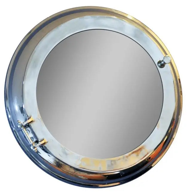 21" Silver Round Aluminum Framed Accent Mirror Homeroots Bed & Bath