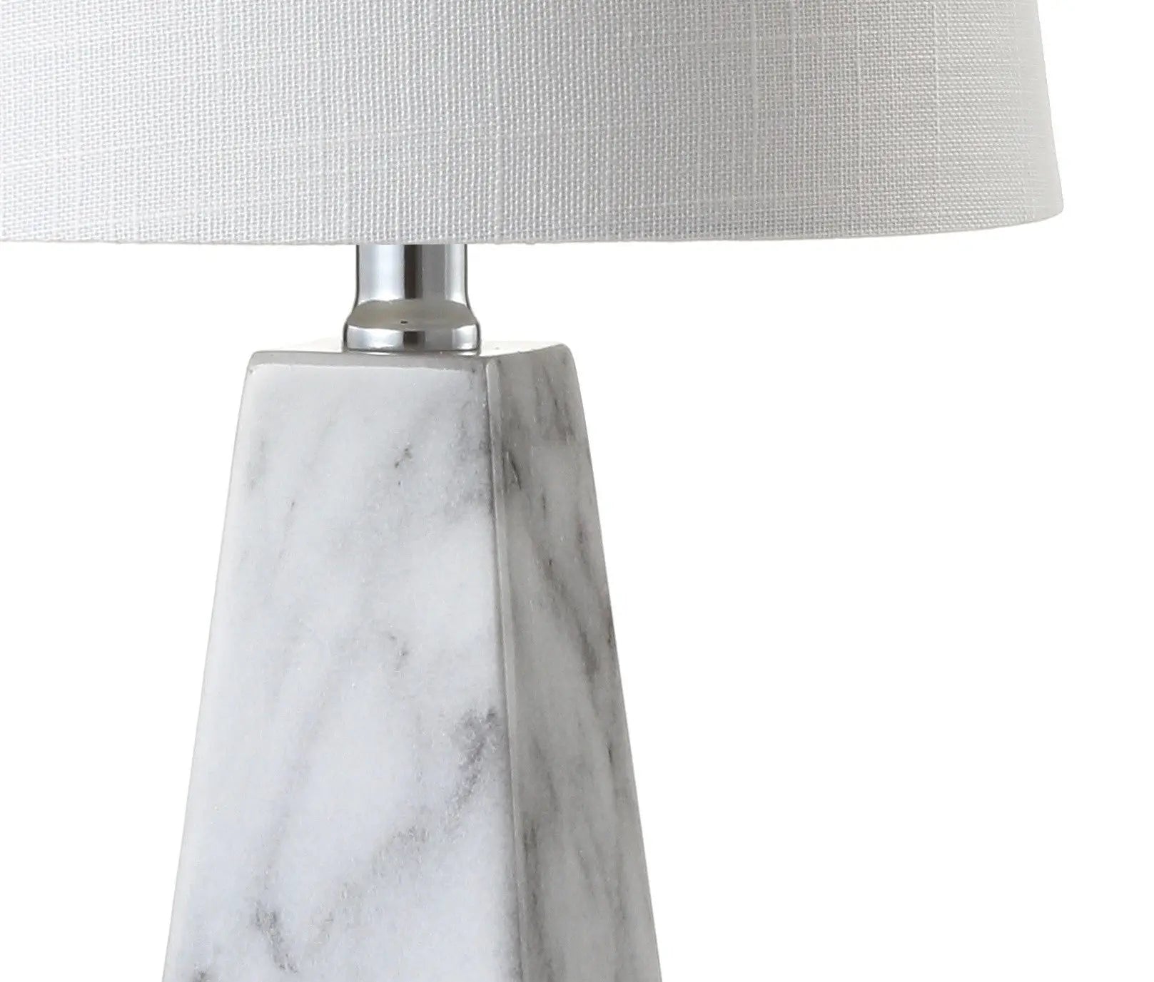 21" White Novelty Table Lamp With Empire Shade Homeroots Lighting