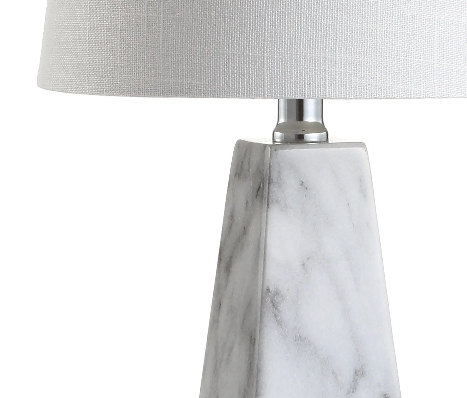 21" White Novelty Table Lamp With Empire Shade Homeroots Lighting