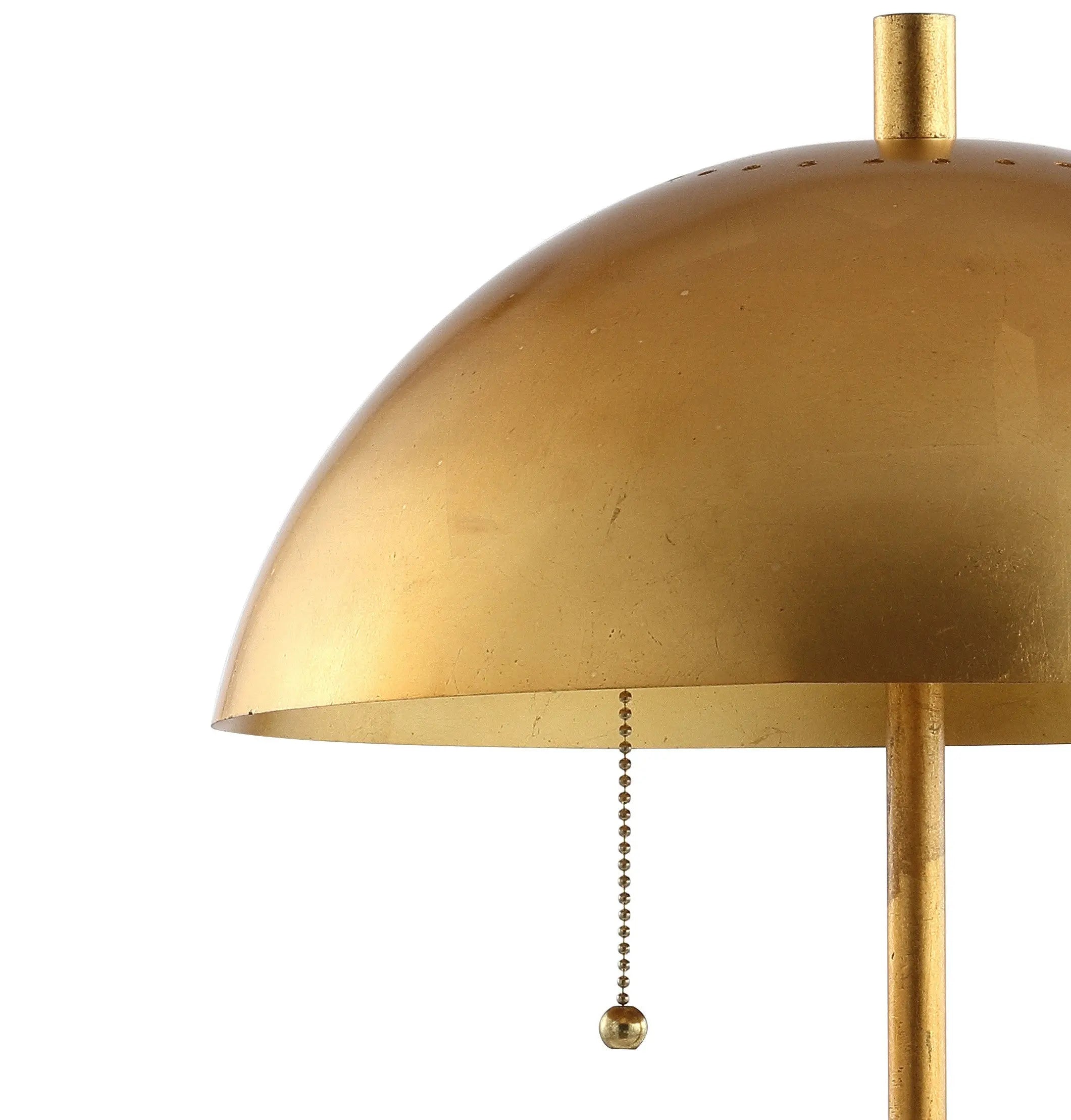 21" White Round Table Lamp With Globe Shade Homeroots Lighting