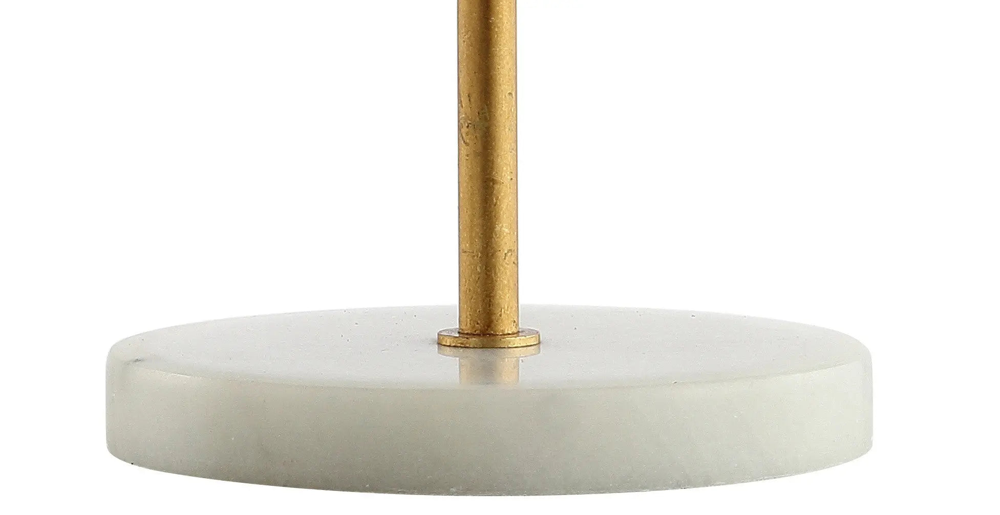 21" White Round Table Lamp With Globe Shade Homeroots Lighting
