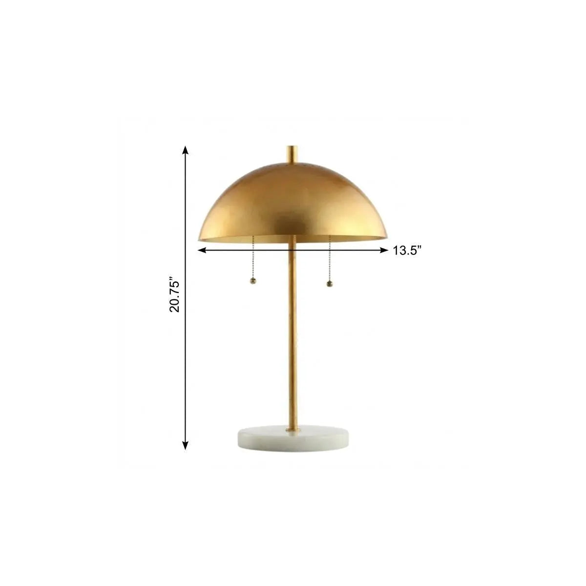 21" White Round Table Lamp With Globe Shade Homeroots Lighting