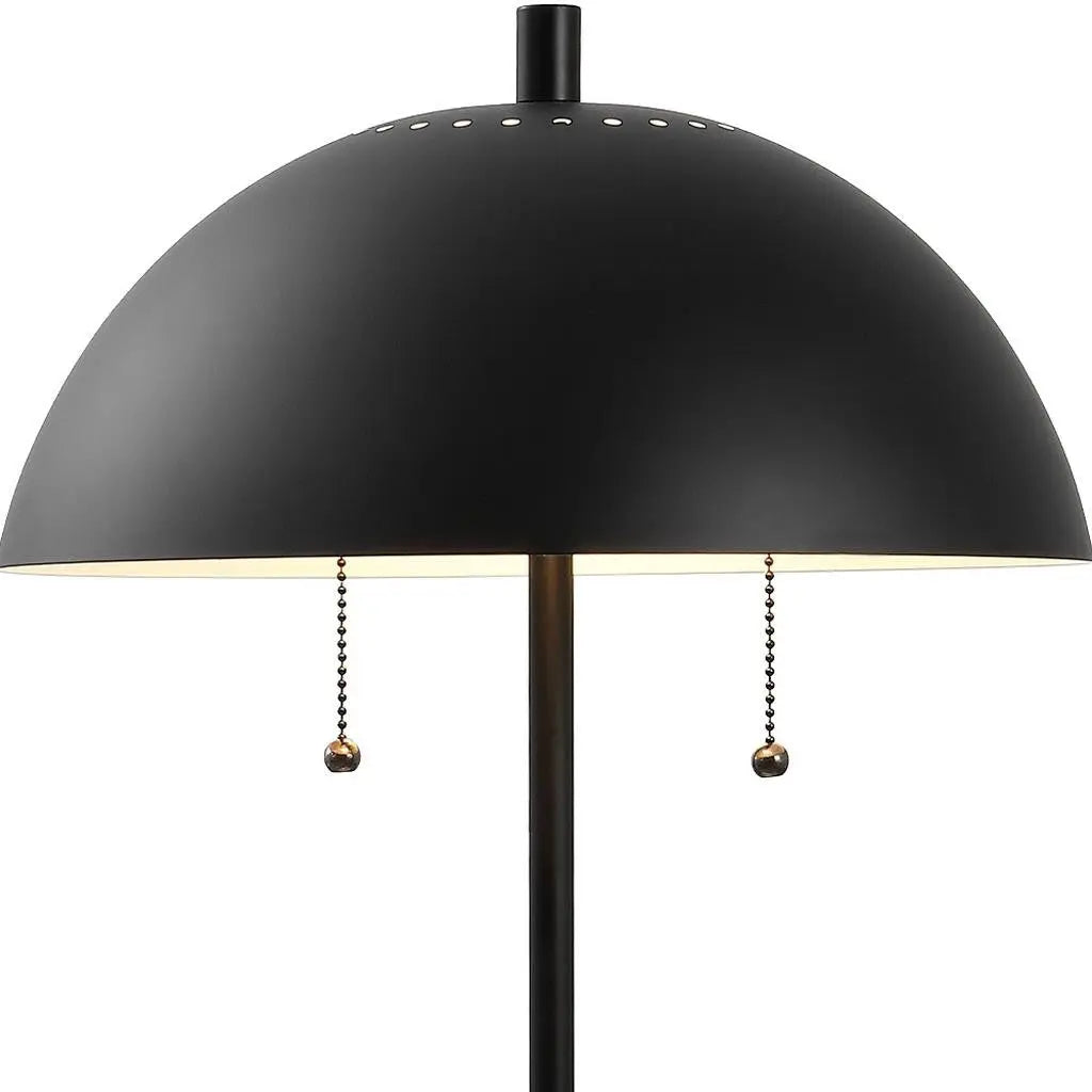 21" White Round Table Lamp With Globe Shade Homeroots Lighting
