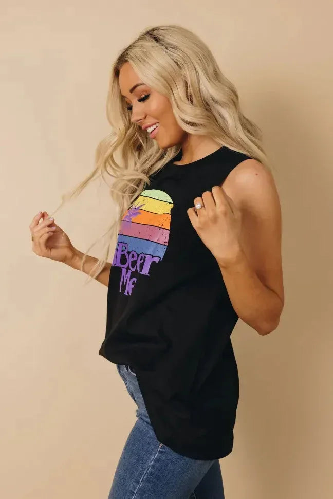 "Beer Me" Sunset Tank - GreatEagleInc