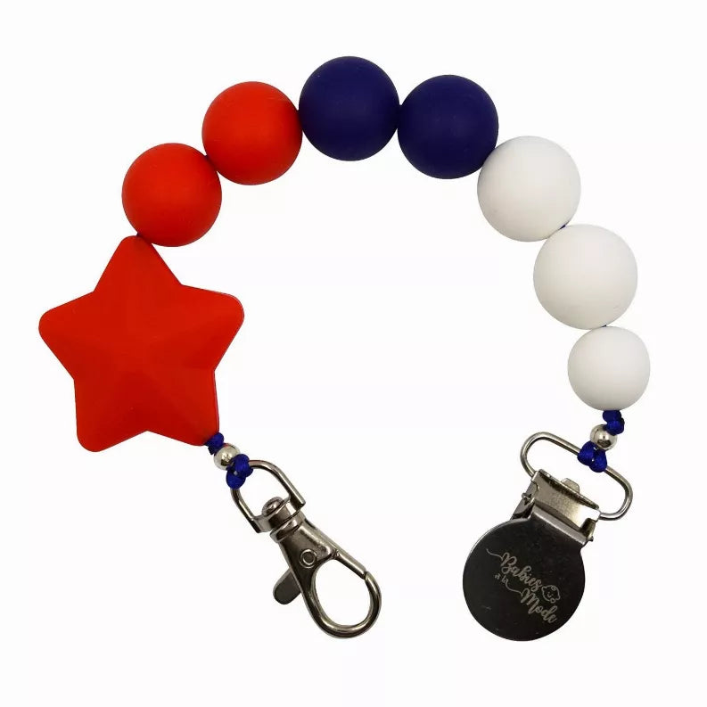 Pacifier Clip Babies a la Mode