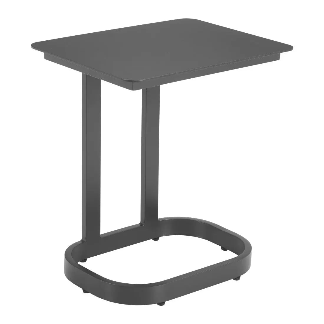 22" Black Aluminum Outdoor Side Table Homeroots Outdoor