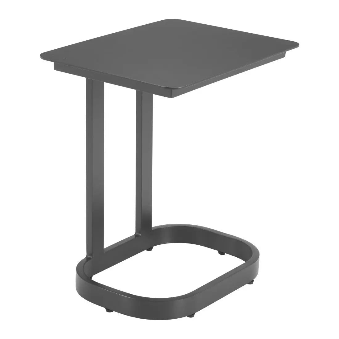 22" Black Aluminum Outdoor Side Table Homeroots Outdoor