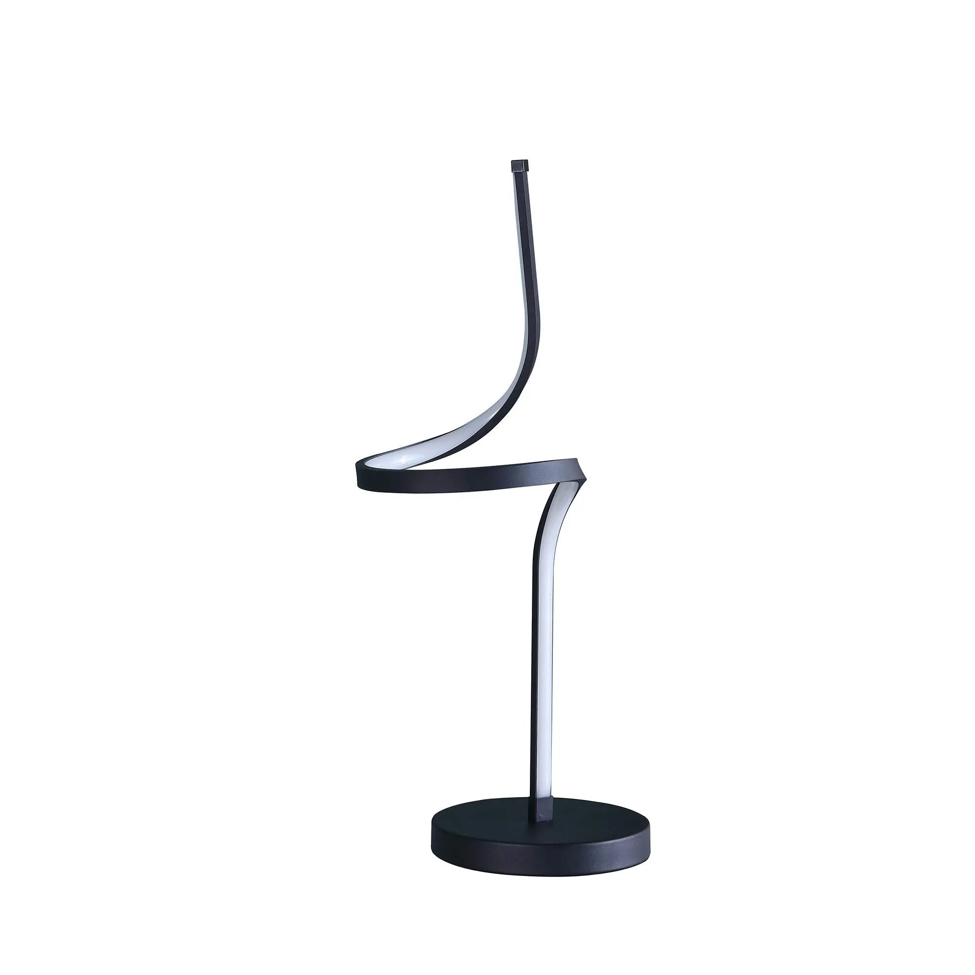 22" Black Bedside Led Table Lamp Homeroots Lighting
