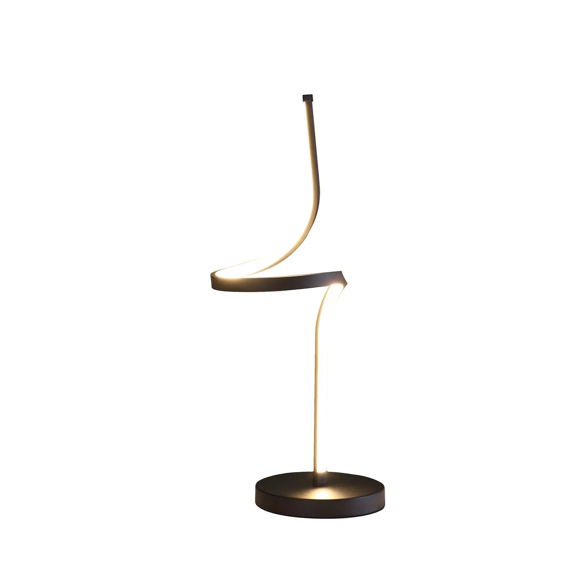 22" Black Bedside Led Table Lamp Homeroots Lighting