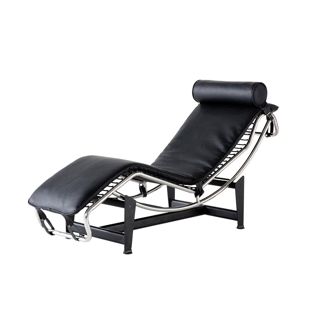 22" Black Tufted Genuine Cowhide and Metal Lounge Chair And Toss Pillow Homeroots Living Room