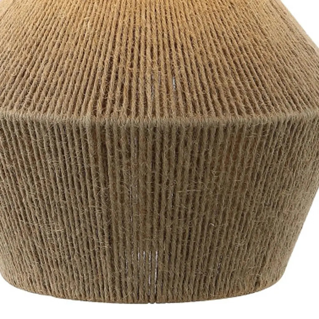 22" Brown Novelty Bedside Lamp With Drum Shade Homeroots Lighting