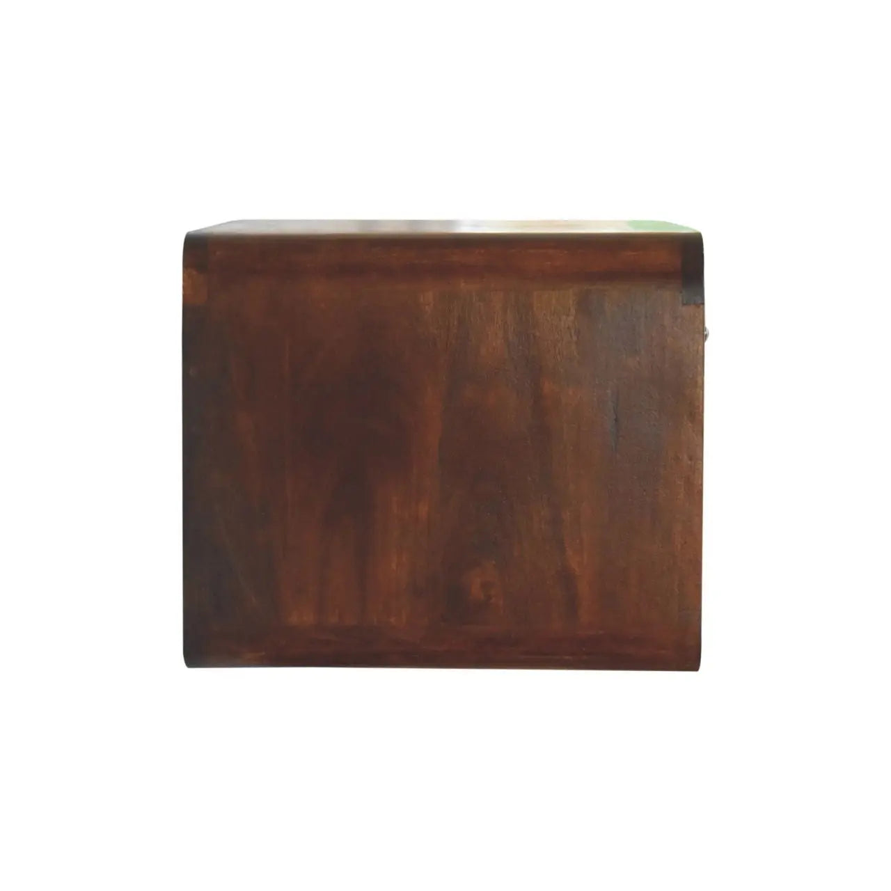 22" Brown Solid Wood One Drawer Floating Nightstand Homeroots Bed & Bath