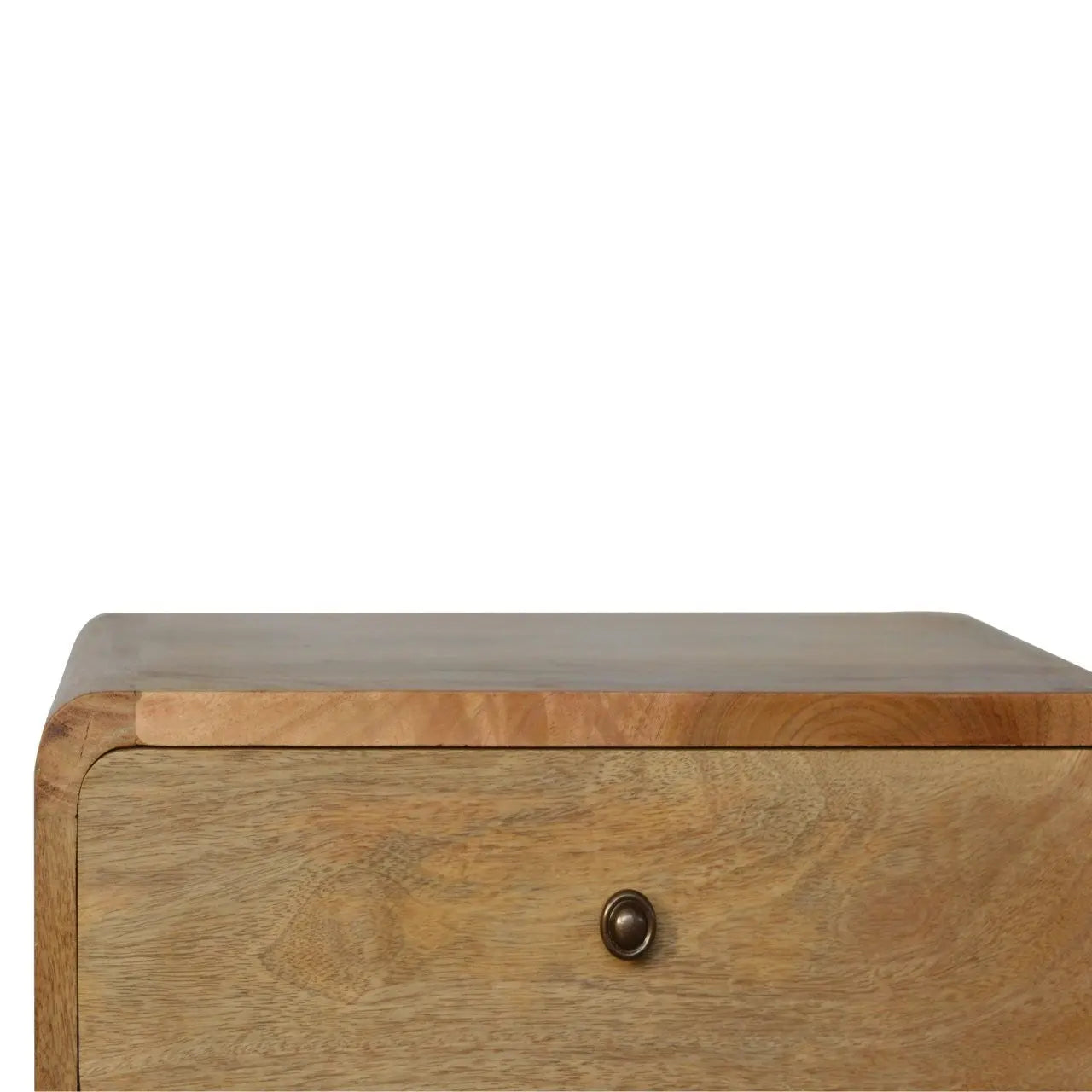 22" Brown Solid Wood Two Drawer Nightstand Homeroots Bed & Bath