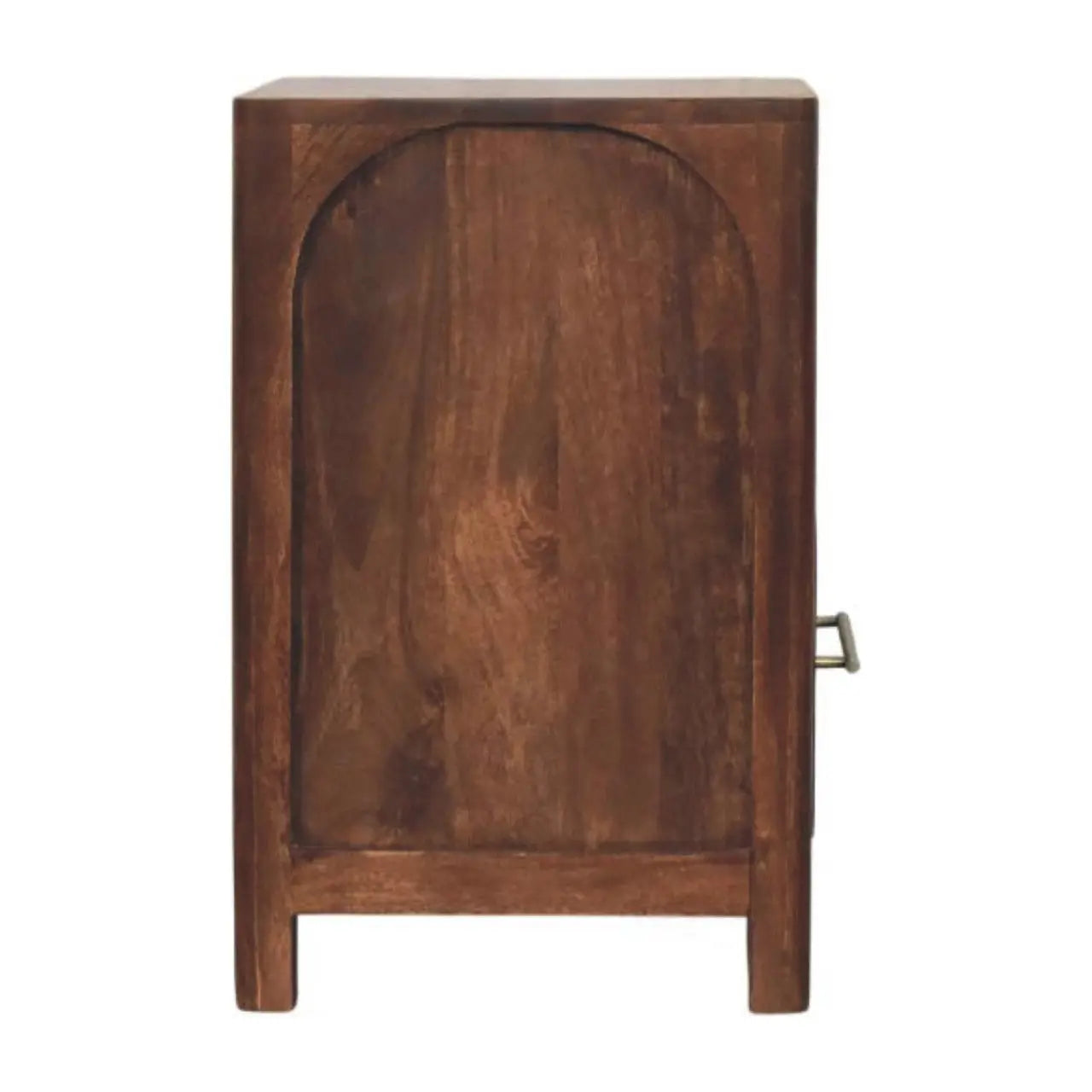 22" Brown Solid Wood Two Drawer Nightstand Homeroots Bed & Bath