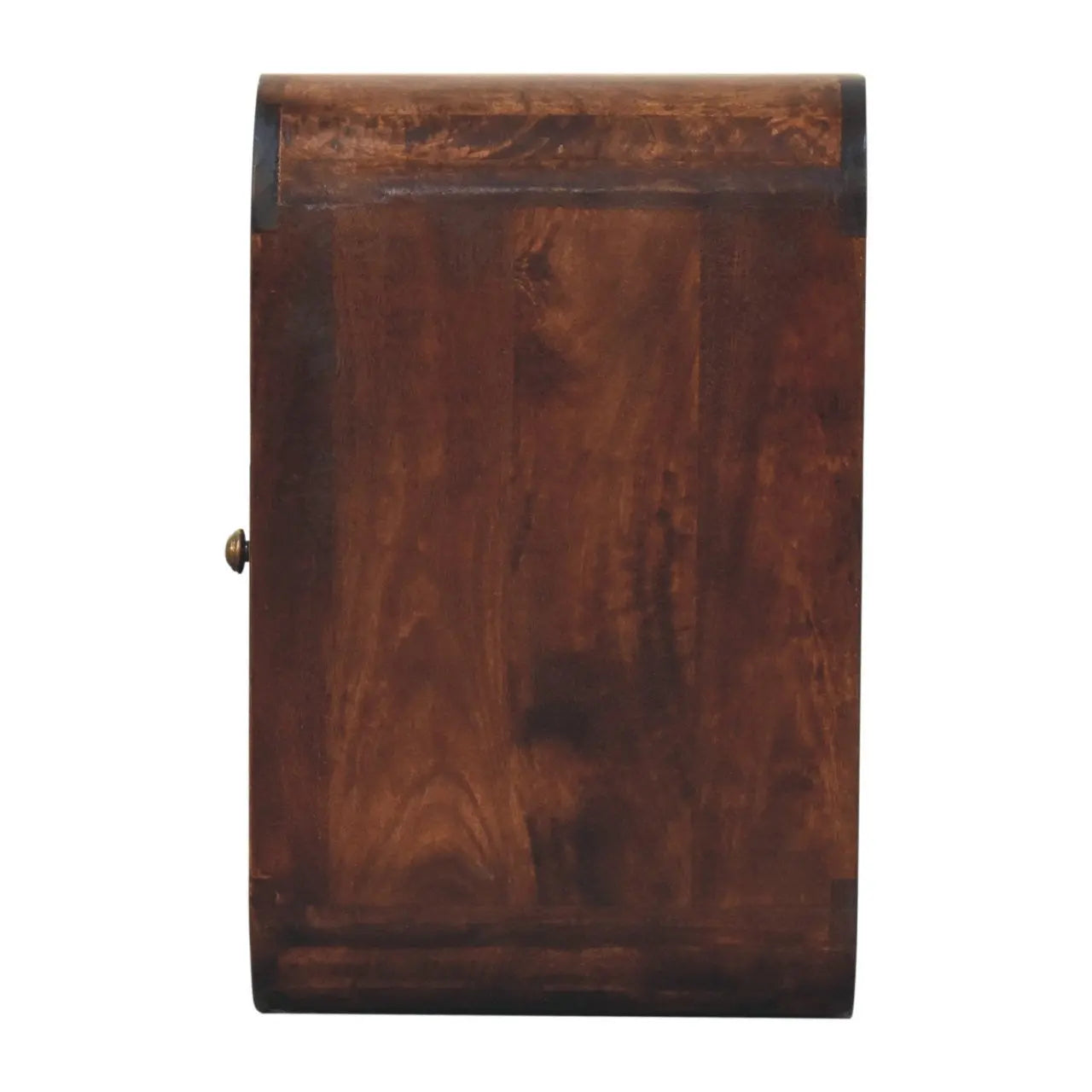 22" Chestnut Solid Wood One Drawer Nightstand Homeroots Bed & Bath