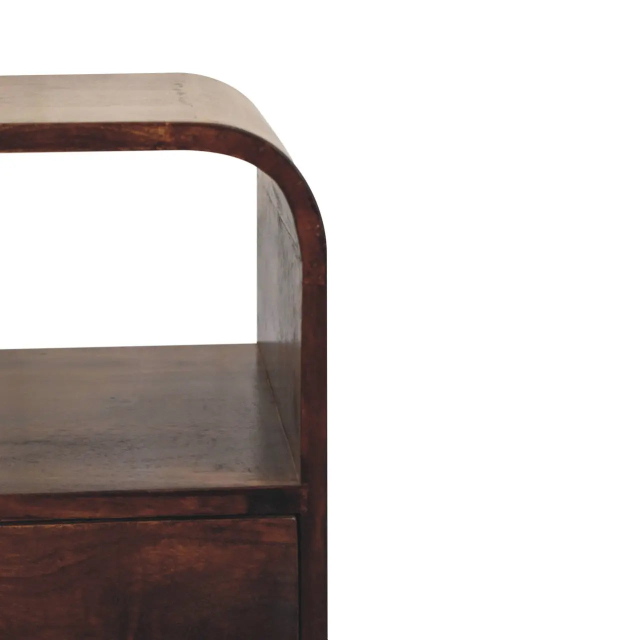 22" Chestnut Solid Wood One Drawer Nightstand Homeroots Bed & Bath
