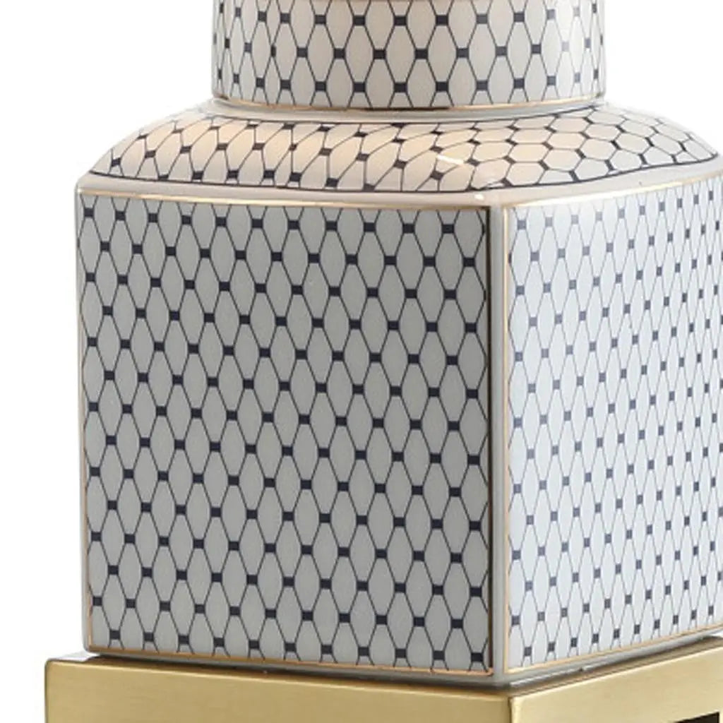 22" Gold Novelty Table Lamp With Globe Shade Homeroots Lighting