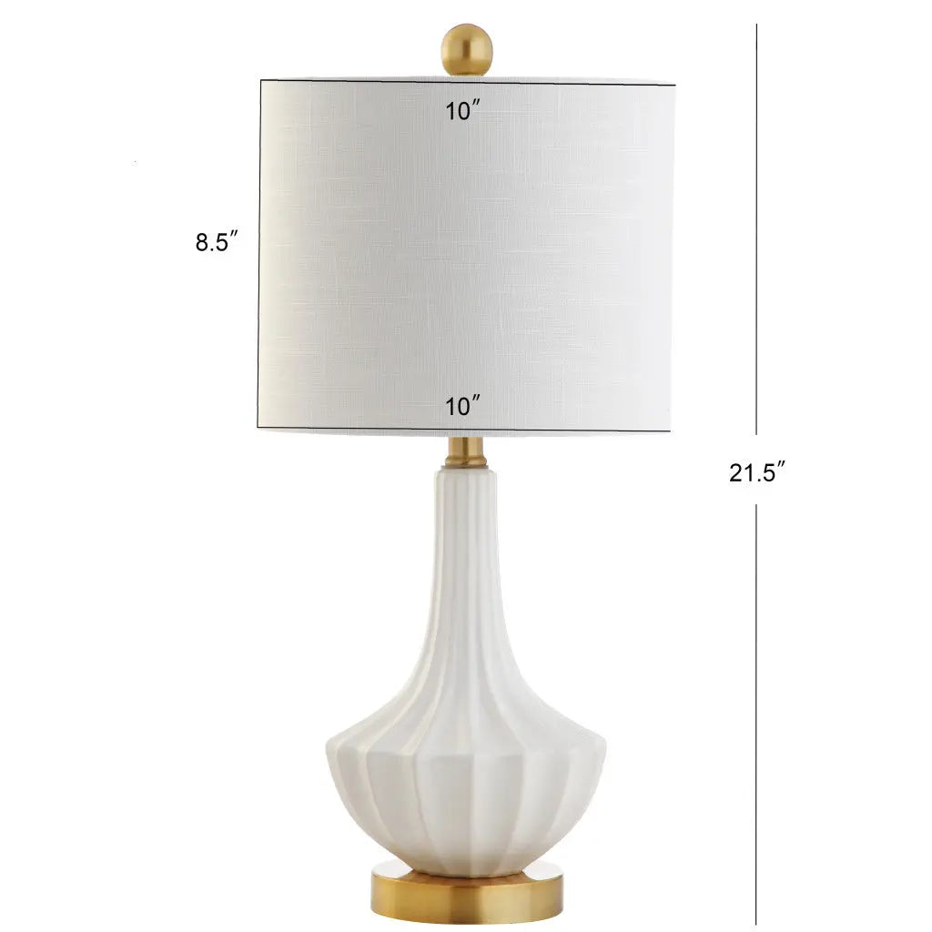 22" Gold Urn Table Lamp With Drum Shade Homeroots Lighting