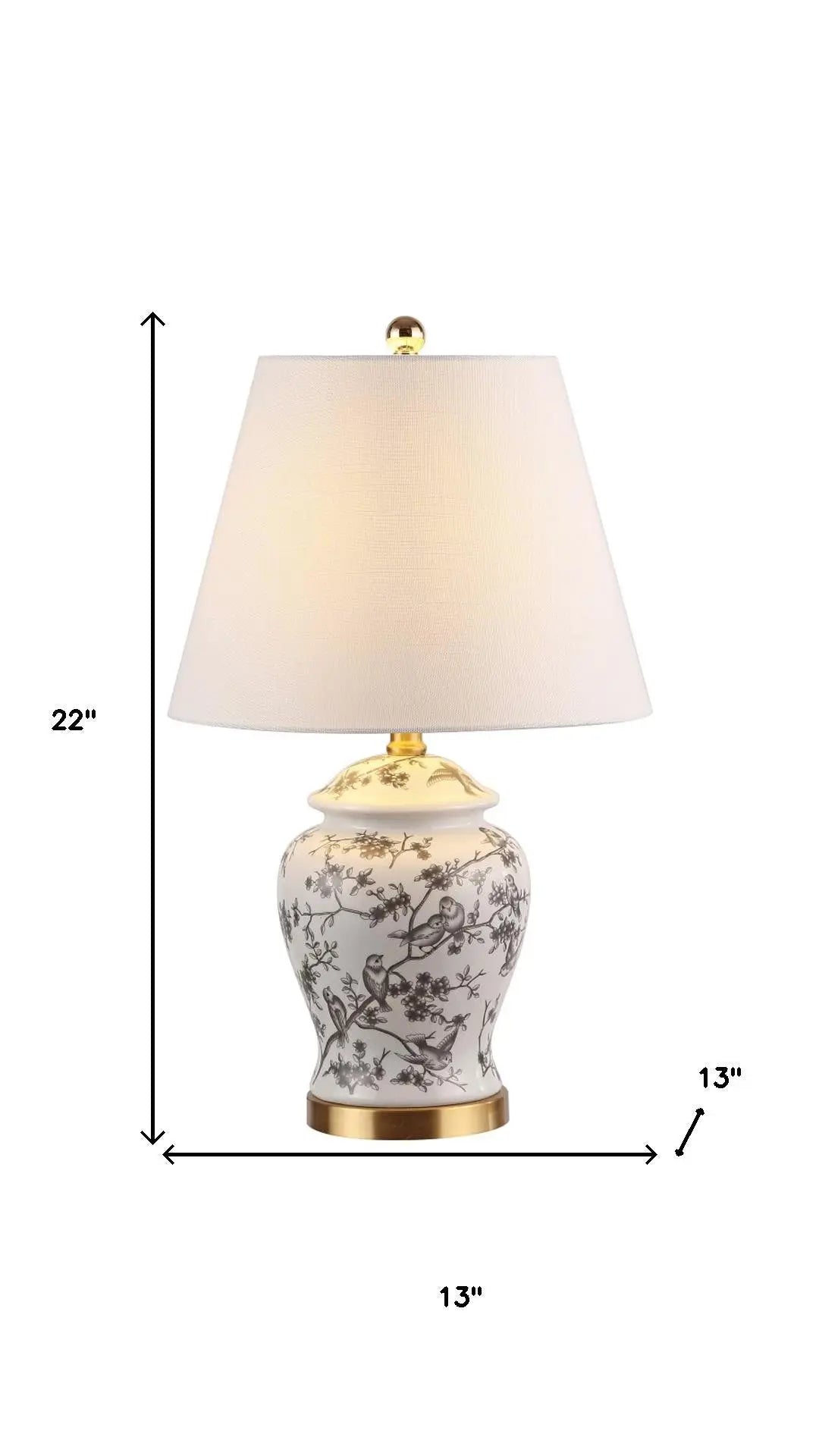 22" Gold Urn Table Lamp With Empire Shade Homeroots Lighting