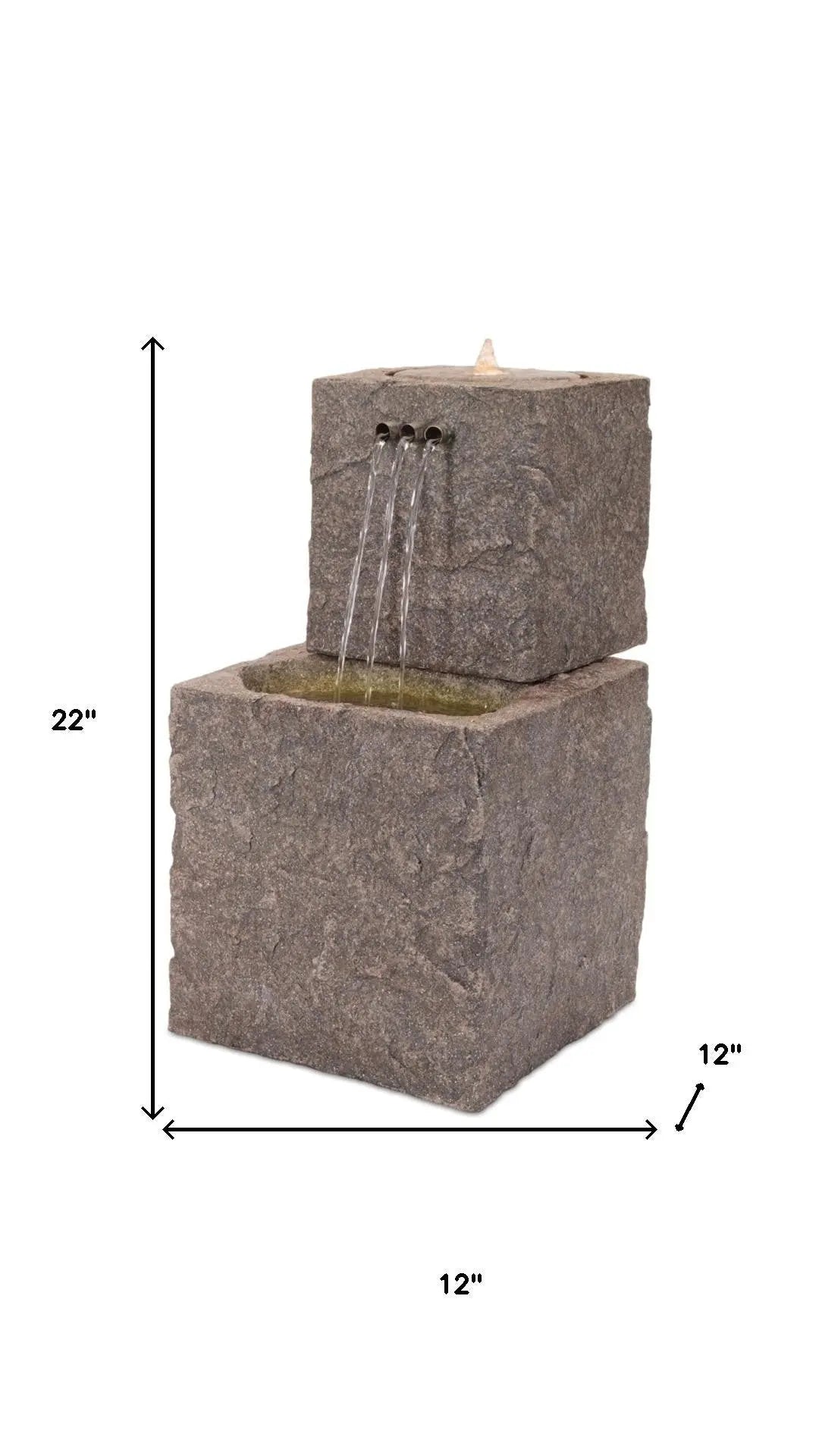 22" Gray Heavy Duty Plastic Garden Art Homeroots Outdoor